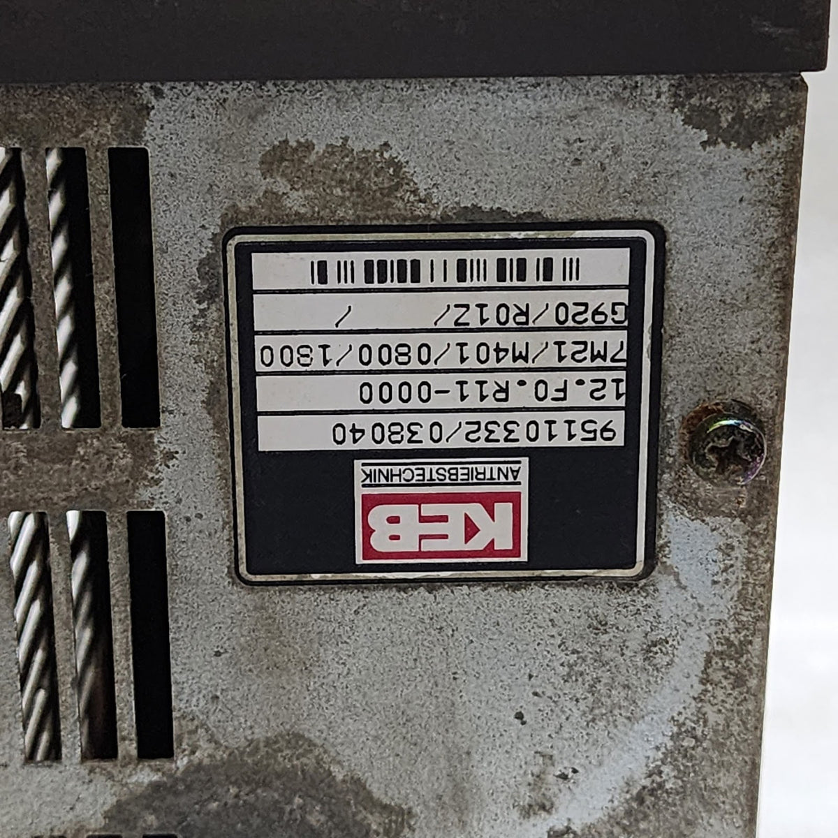 KEB 12.F0.R11-0000  FREQUENCY DRIVE 4.0 KW 6.6KVA  KARL E BRINKMANN