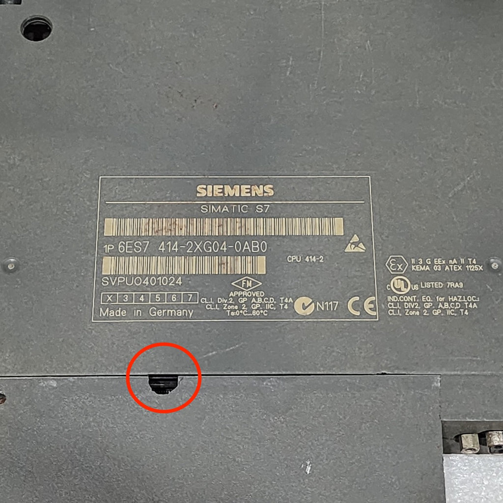 SIEMENS 6ES7 414-2XG04-0AB0 CPU 414-2 CENTRAL PROCESSING UNIT