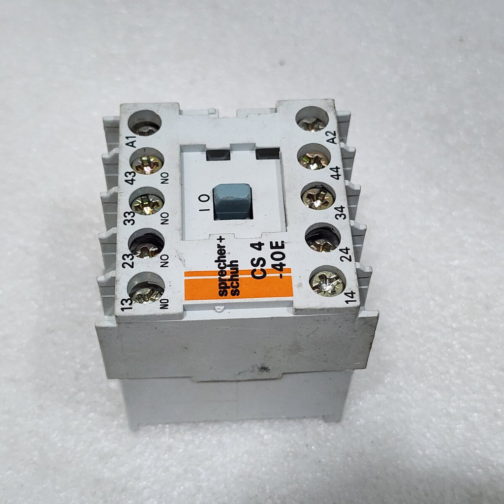 SPRECHER + SCHUH CS4-40E CONTROL RELAY COIL VOLTAGE 220-240V