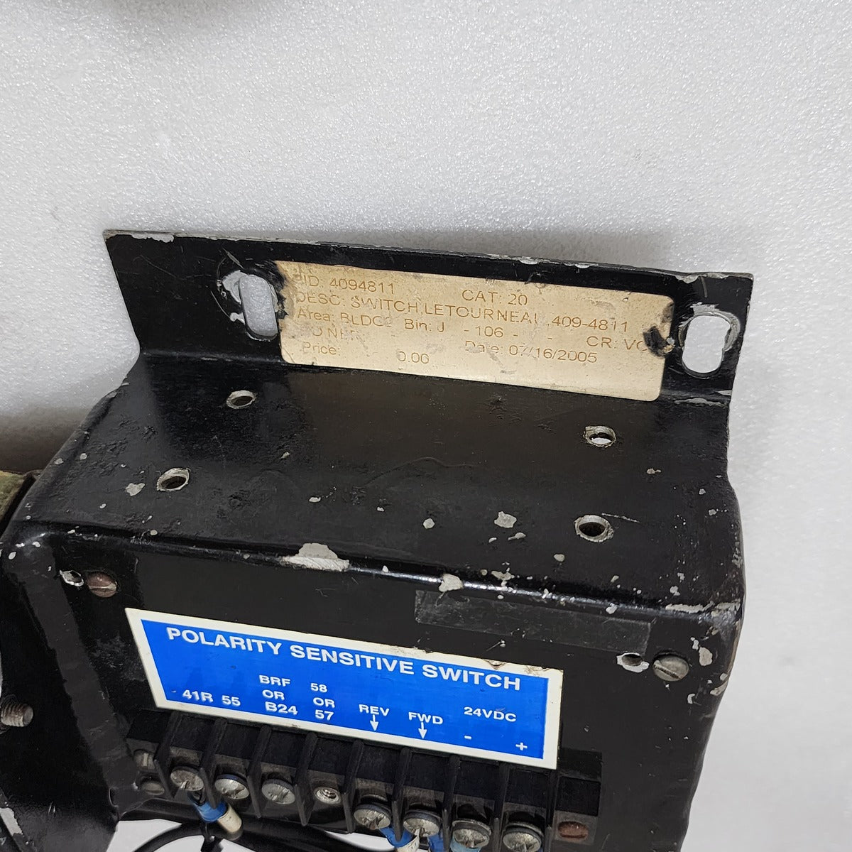 BENCHMARK INSTRUMENTATION INC 409-4811 POLARITY SENSITIVE SWITCH 409-2646-08