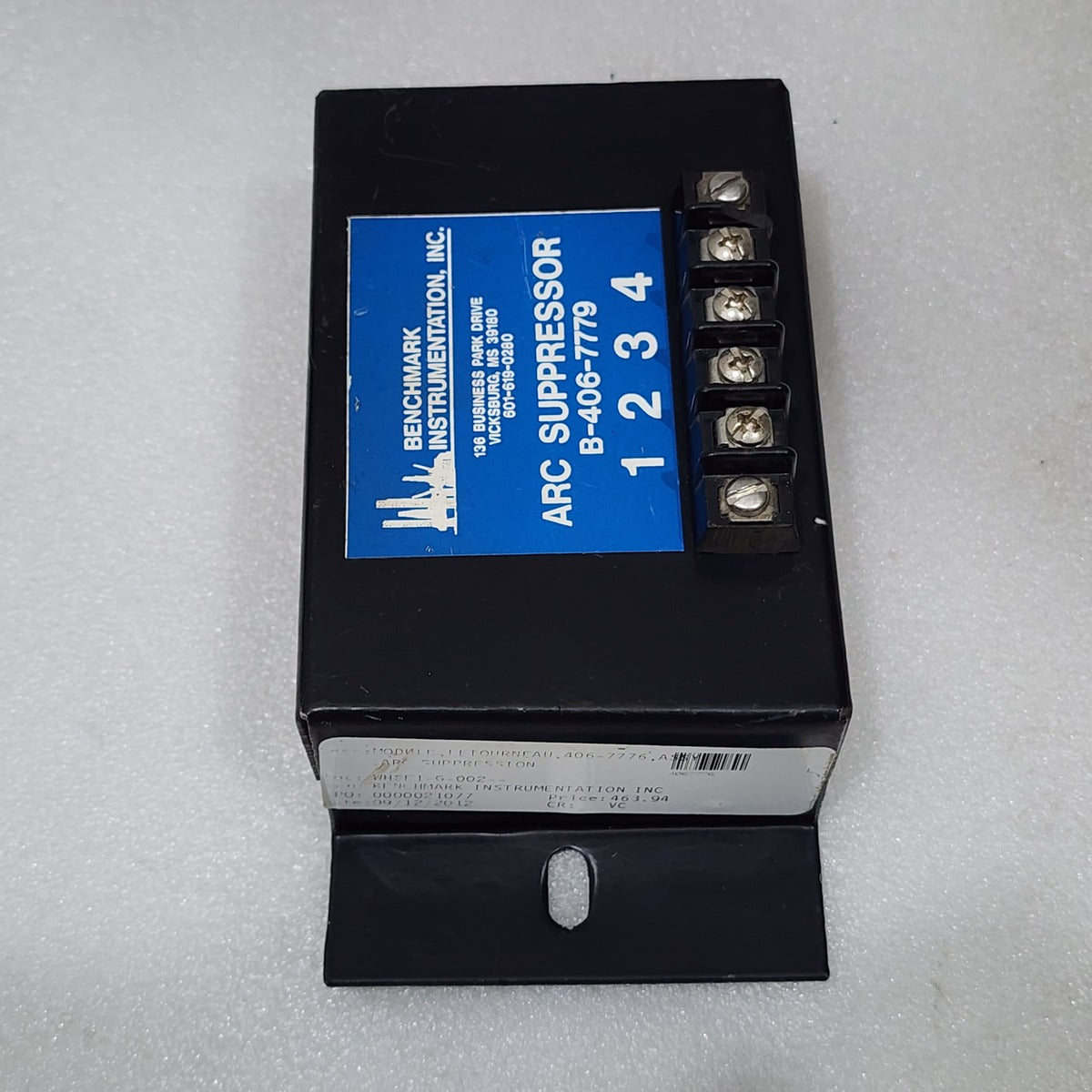 BENCHMARK INSTRUMENTATION INC B-406-7779 ARC SUPPRESSOR