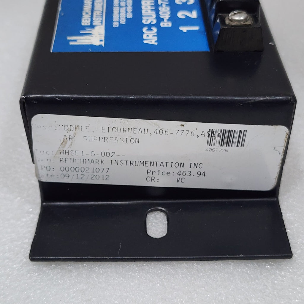BENCHMARK INSTRUMENTATION INC B-406-7779 ARC SUPPRESSOR