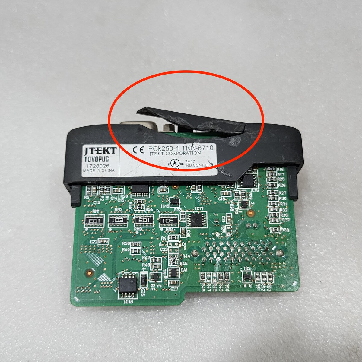 JTEKT TOYOPUC PCK250-1 CPU TKC-6710 OUTER BODY BROKEN