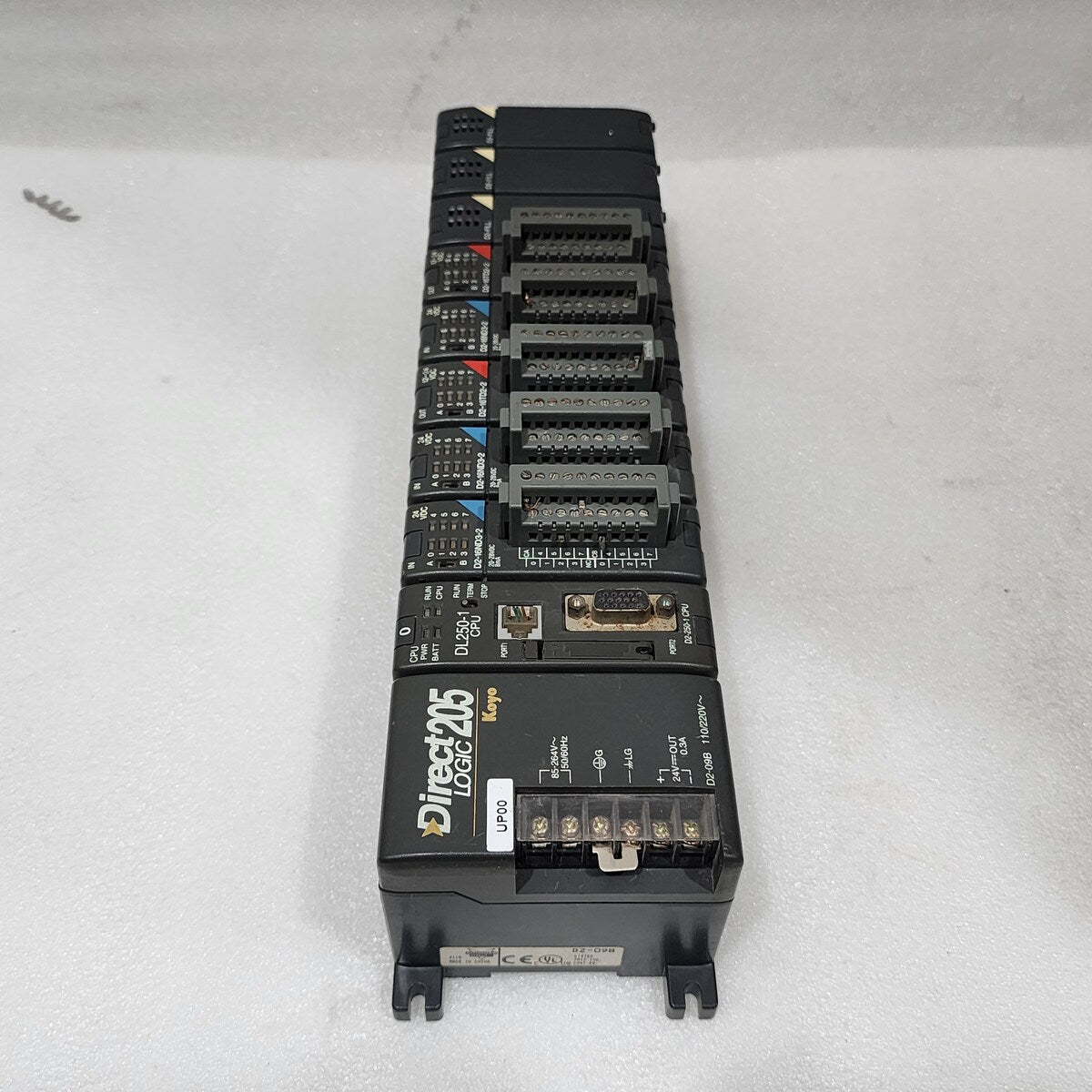 KOYO PLC DL250-1 CPU D2-09B PS D2-16ND3-2 IN D2-16TD2-2 OUT