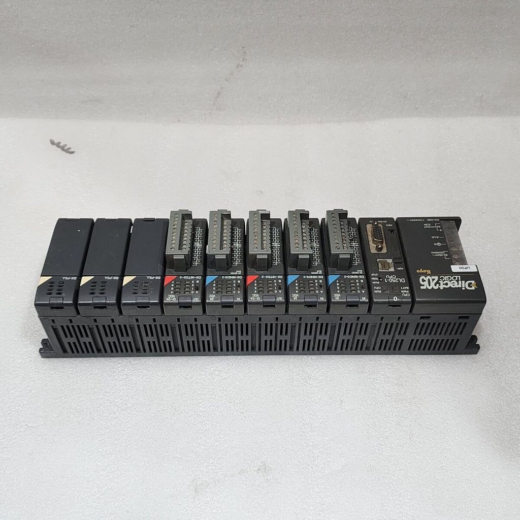 KOYO PLC DL250-1 CPU D2-09B PS D2-16ND3-2 IN D2-16TD2-2 OUT