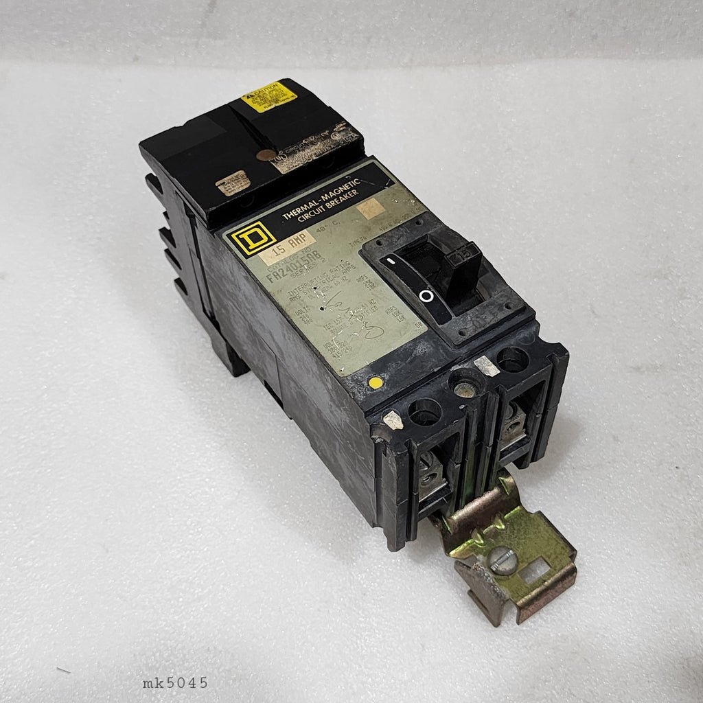 SQUARE D FA24015AB FA/LA MOLDED CASE CIRCUIT BREAKER 15A