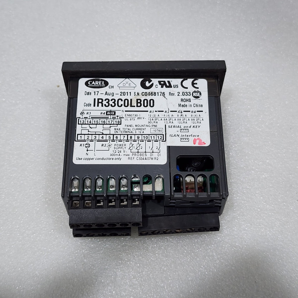 CAREL IR33C0LB00 TEMPERATURE PROCESS CONTROLLER