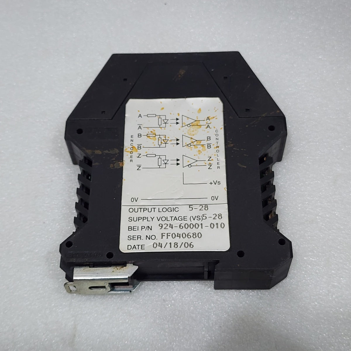 BEI 924-60001-010 OPTICAL ISOLATOR MODULE EM-DR1-IC-24-TB-28V/V 5-28VDC