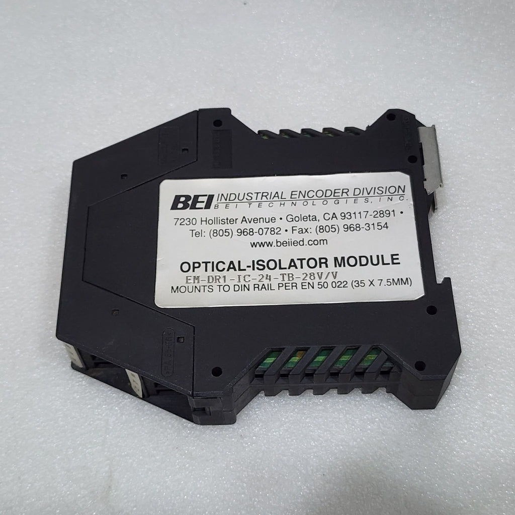 BEI 924-60001-010 OPTICAL ISOLATOR MODULE EM-DR1-IC-24-TB-28V/V 5-28VDC