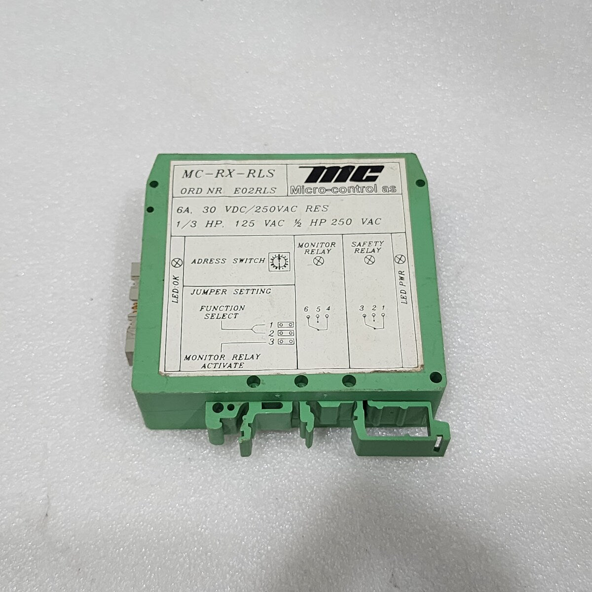 MICRO CONTROL MC-RX-RLS RELAY E02RLS