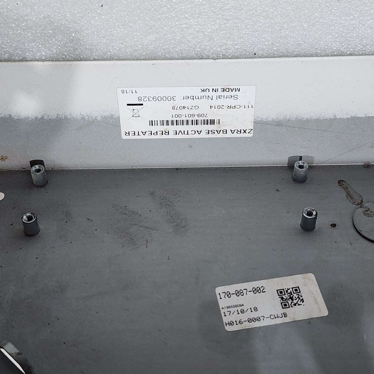 HONEYWELL MORLEY ZXRA BASE ACTIVE REPEATER 111-CPR-2014 386-645 A196562109