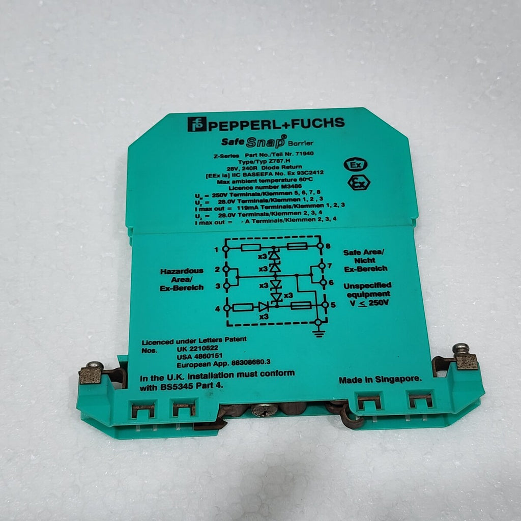 PEPPERL + FUCHS Z787.H SAFE SNAP BARRIER 71940