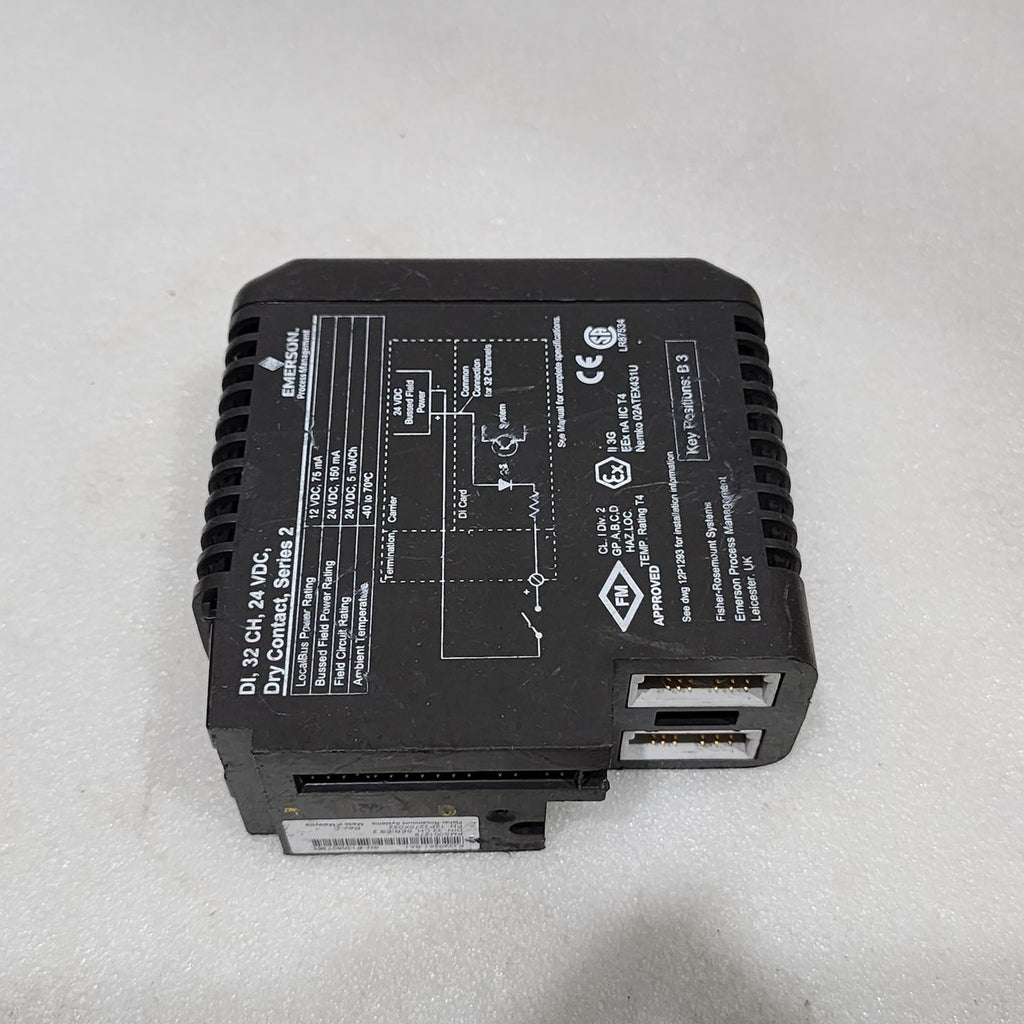 EMERSON KJ3203X1-BA1 32 CH DISCRETE INPUT MODULE 24VDC PMS001279