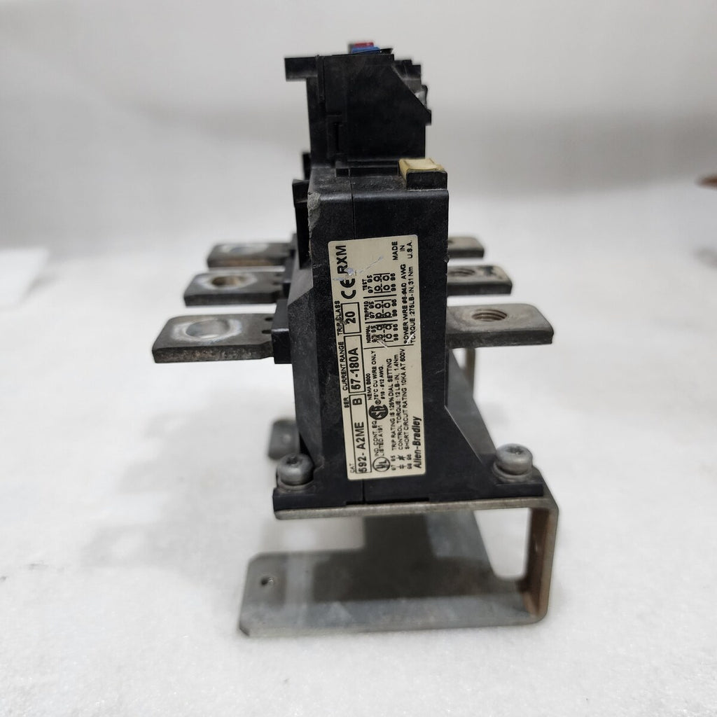 ALLEN BRADLEY CAT 592-A2ME SER B THERMAL OVERLOAD RELAY 57-180A