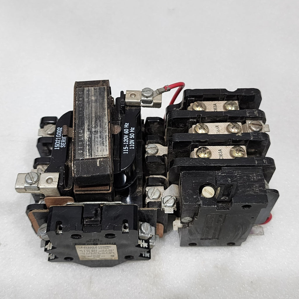 GENERAL ELECTRIC CR306A0 3-POLE MAGNETIC MOTOR STARTER CR305X100RC COIL 110-120V