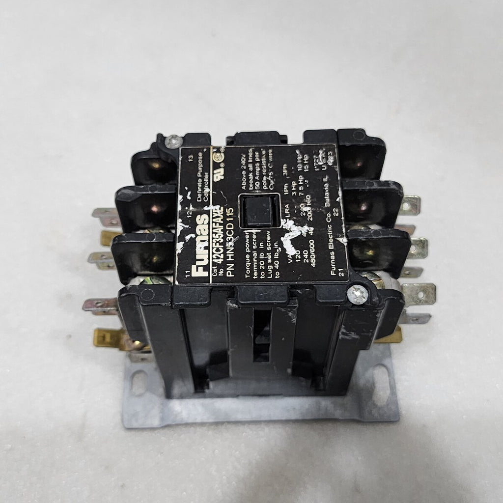 FURNAS 42CF35AFAXE GENERAL PURPOSE CONTACTOR HN53CD 115 COIL VOLTAGE 110-120V