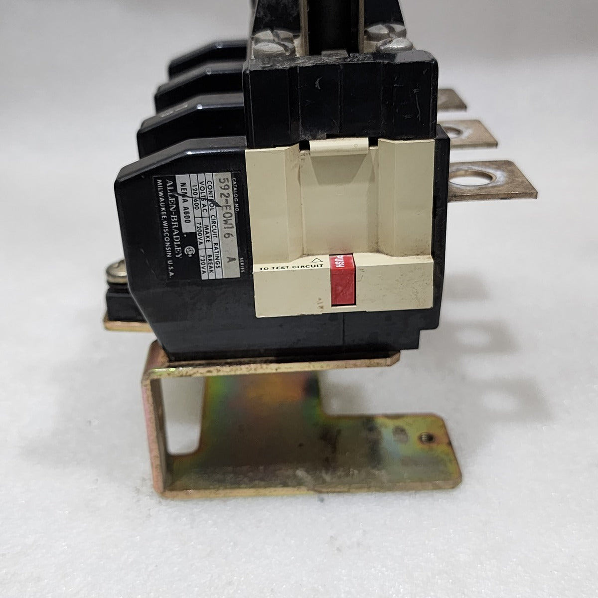 ALLEN BRADLEY CAT 592-EOW16 OVERLOAD RELAY SER A