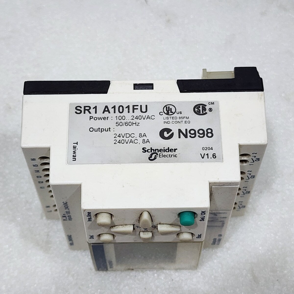 SR1 A101FU SMART RELAY PROTECTION MODULE 100-240VAC DISPLAY BRIGHTNESS IS LOW