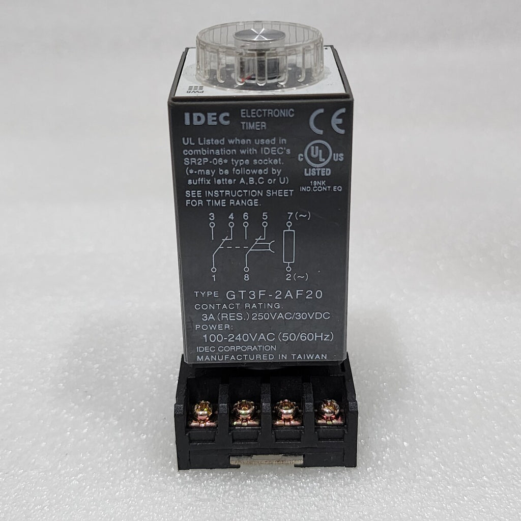 IDEC GT3F-2AF20 ELECTRONIC TIMER 100-240VAC