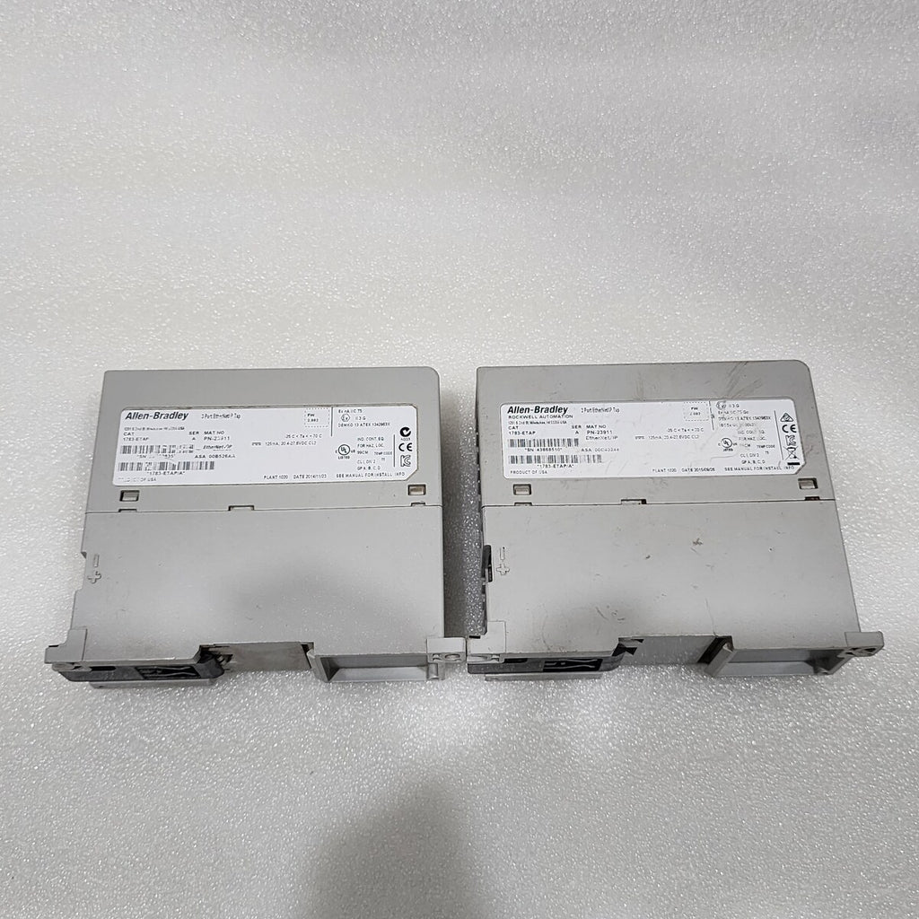 2 X ALLEN BRADLEY CAT 1783-ETAP SWITCH 23911 FOR PARTS NOT WORKING LOT OF 2 PC