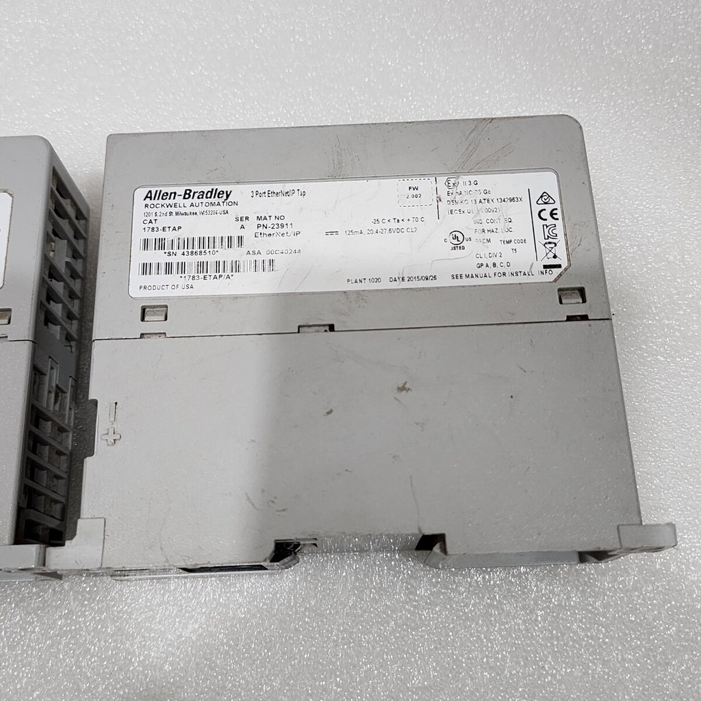 2 X ALLEN BRADLEY CAT 1783-ETAP SWITCH 23911 FOR PARTS NOT WORKING LOT OF 2 PC