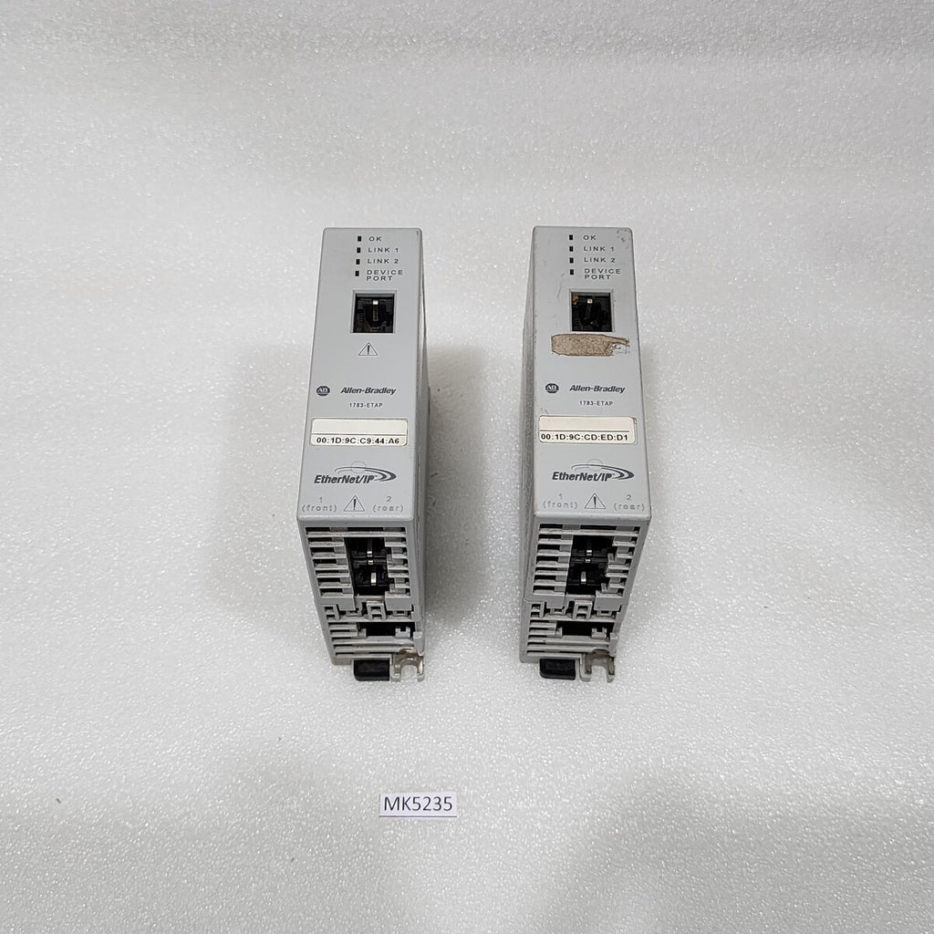 2 X ALLEN BRADLEY CAT 1783-ETAP SWITCH 23911 FOR PARTS NOT WORKING LOT OF 2 PC