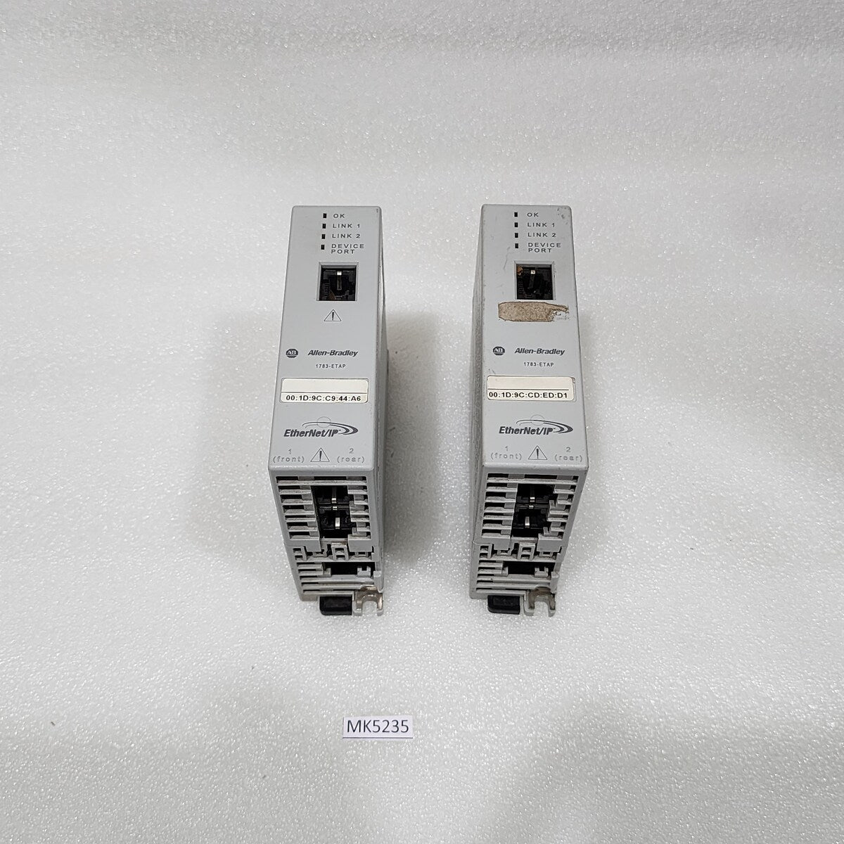 2 X ALLEN BRADLEY CAT 1783-ETAP SWITCH 23911 FOR PARTS NOT WORKING LOT OF 2 PC