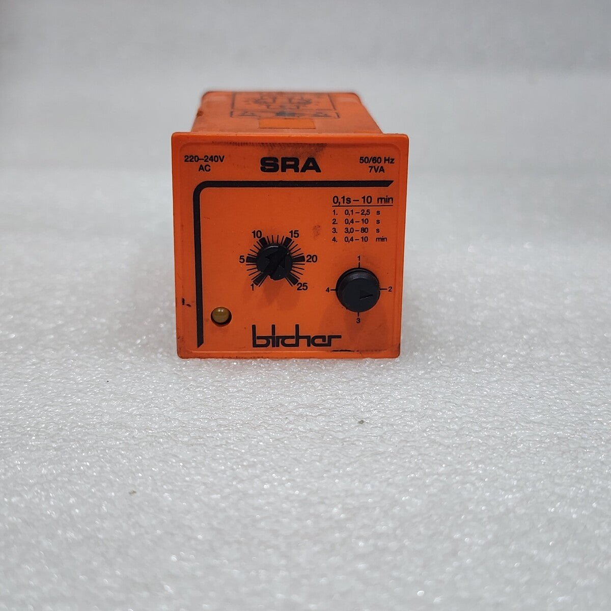 BIRCHER SRA DELAY TIMER 220-240VAC