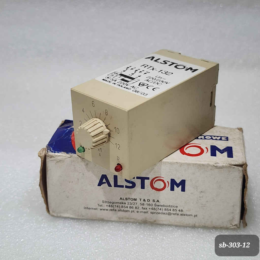 ALSTOM RTX-132 TIME RELAY 220-230V AC/DC