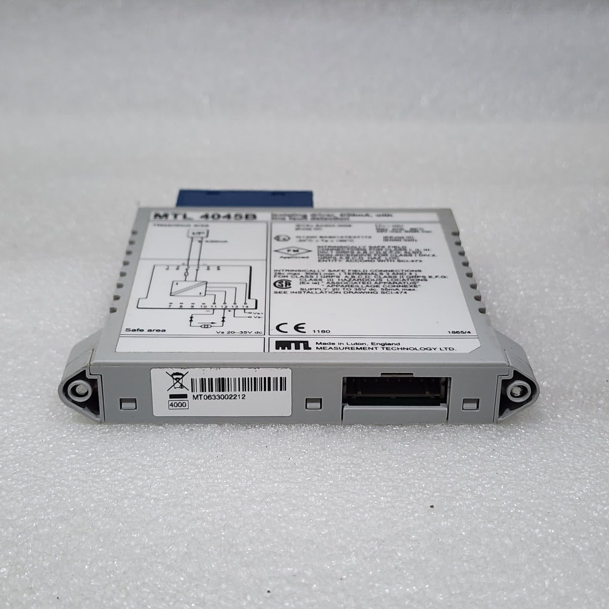 MEASUREMENT TECHNOLOGY MTL 4045B ISOLATING DRIVER 4/20mA