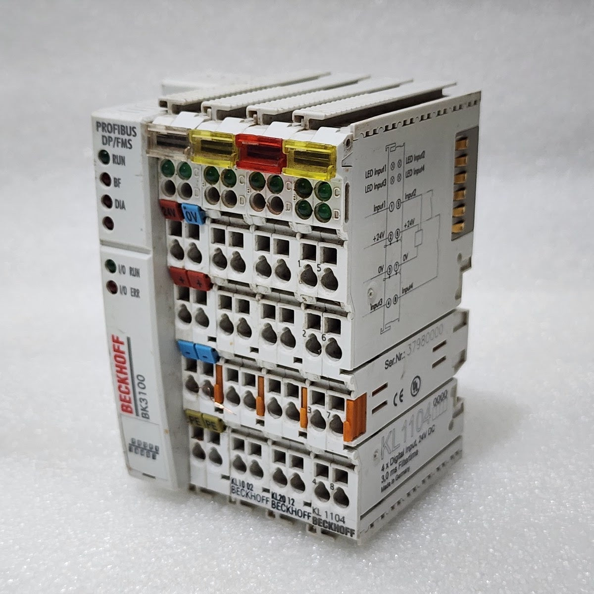 BECKHOFF BK3100 PLC KL1002 KL2012 KL1104