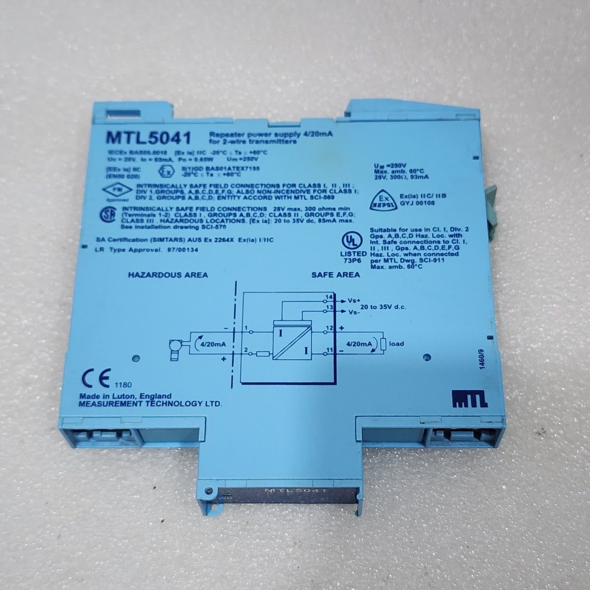 MEASUREMENT TECHNOLOGY MTL 5041 REPEATER POWER SUPPLY
