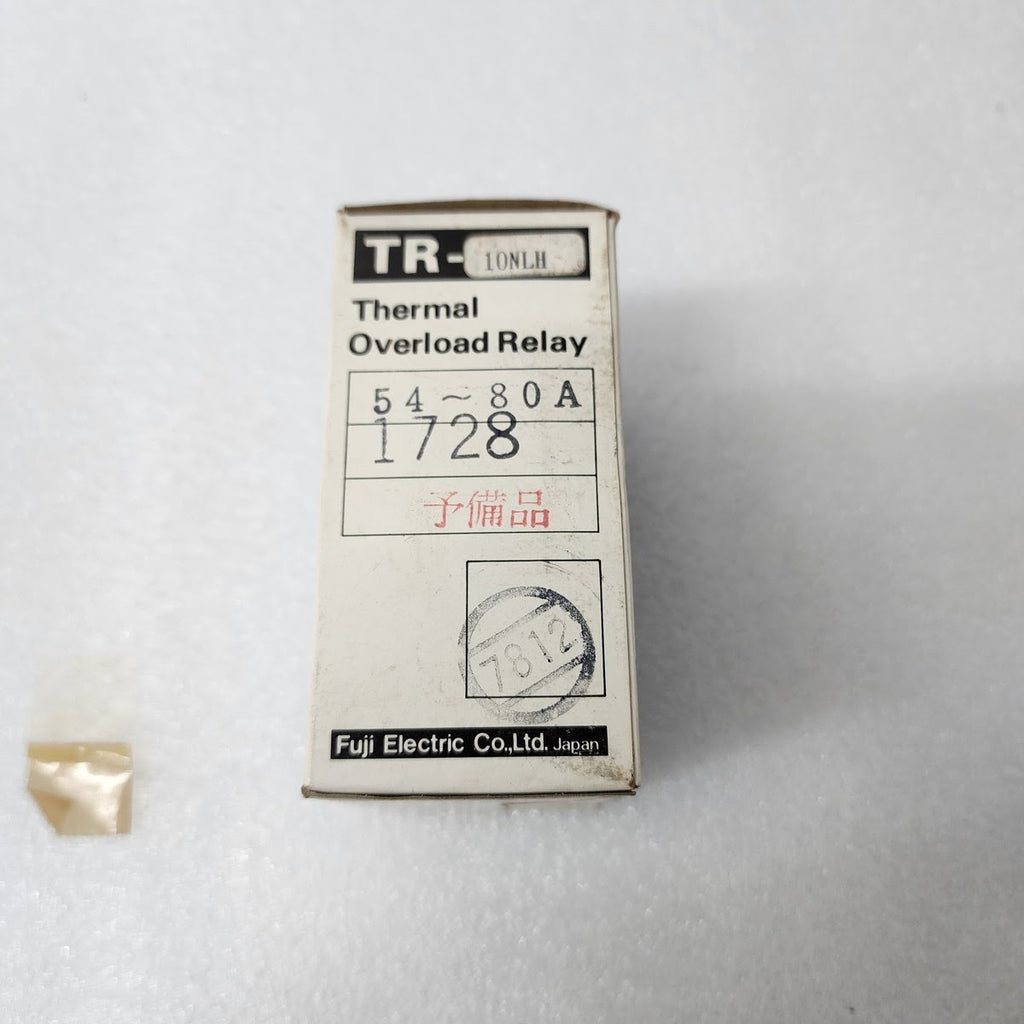 FUJI ELECTRIC TR-10NLH/M1 THERMAL OVERLOAD RELAY 54-80A TR10NLH