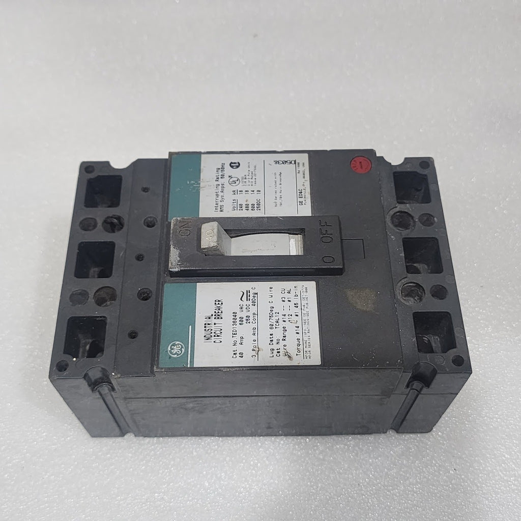 GE TED136040 3-POLE CIRCUIT BREAKER 40A GENERAL ELECTRIC
