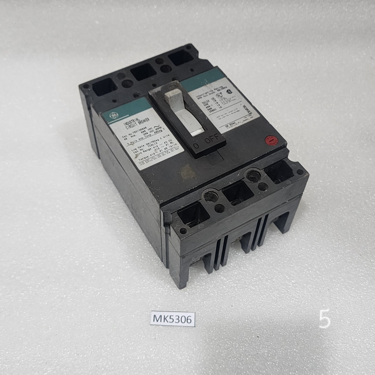 GE TED136040 3-POLE CIRCUIT BREAKER 40A GENERAL ELECTRIC