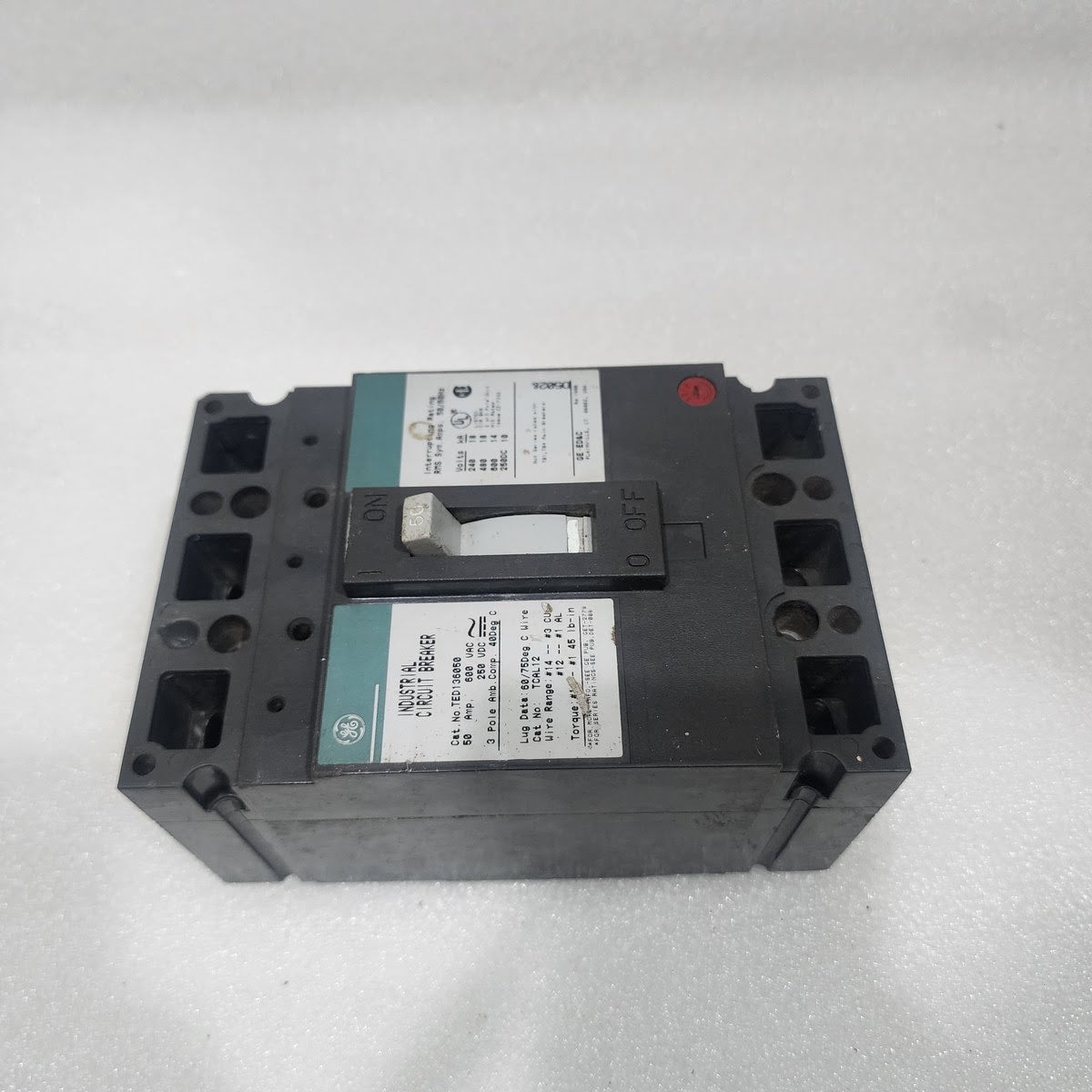 GE TED136050 3-POLE CIRCUIT BREAKER 50A GENERAL ELECTRIC