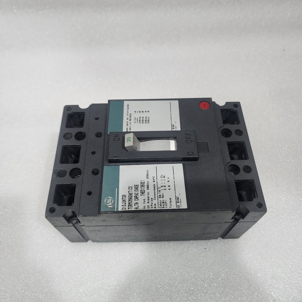 GE THED136020 3-POLE CIRCUIT BREAKER 20A GENERAL ELECTRIC