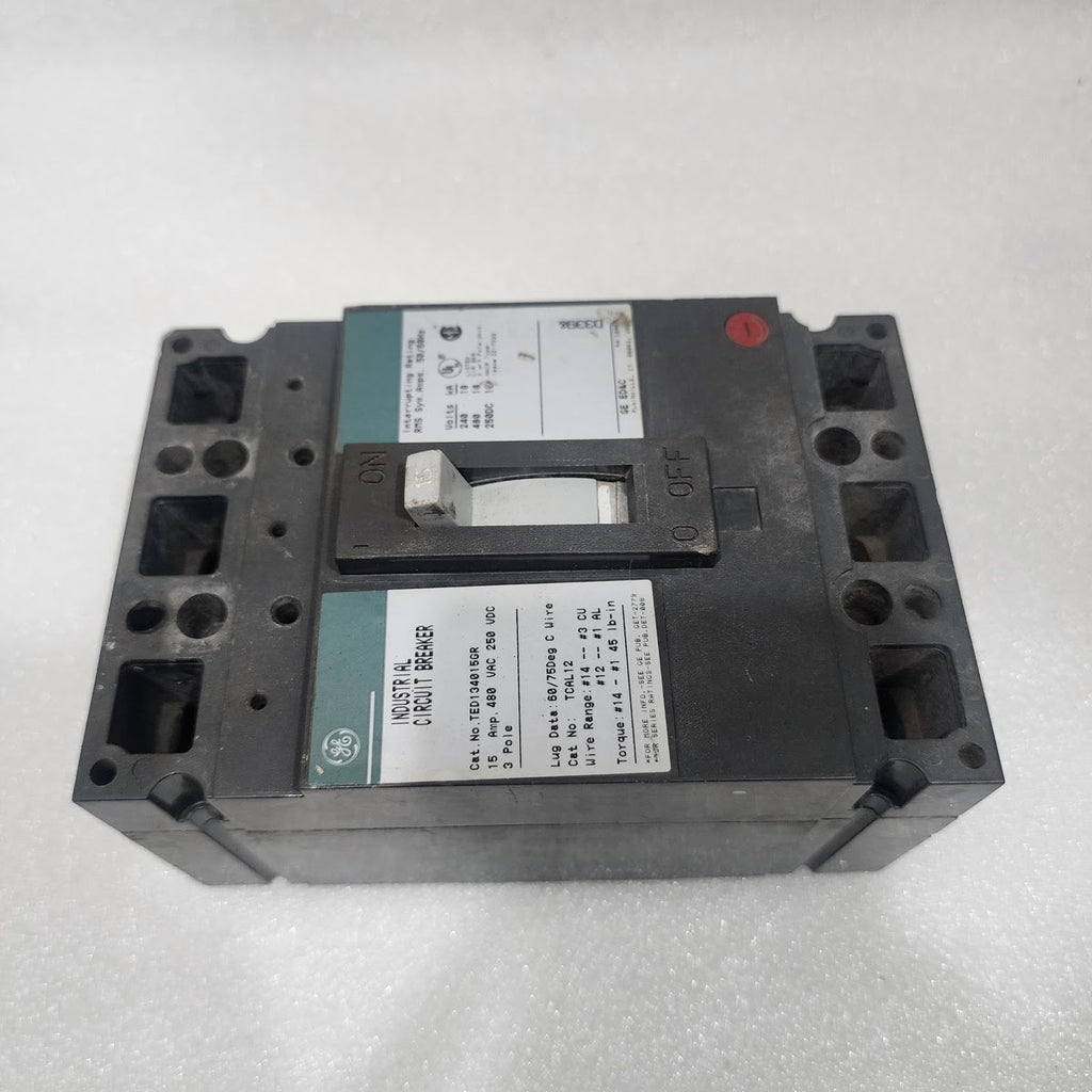 GE TED134015GR 3-POLE CIRCUIT BREAKER 15A GENERAL ELECTRIC