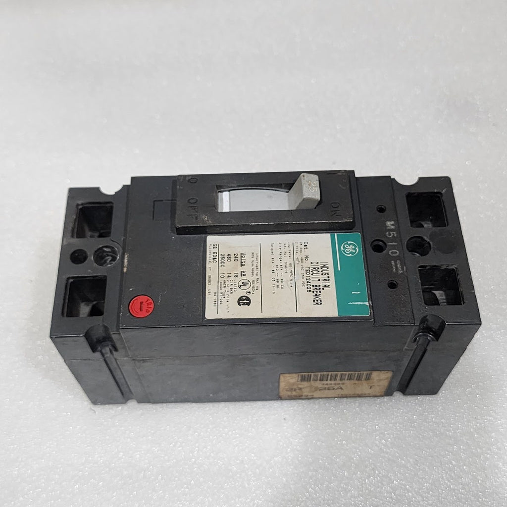 GE TED124025 2-POLE CIRCUIT BREAKER 25A GENERAL ELECTRIC