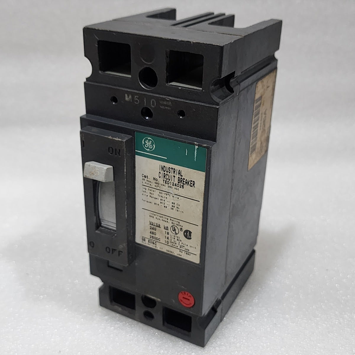 GE TED124025 2-POLE CIRCUIT BREAKER 25A GENERAL ELECTRIC