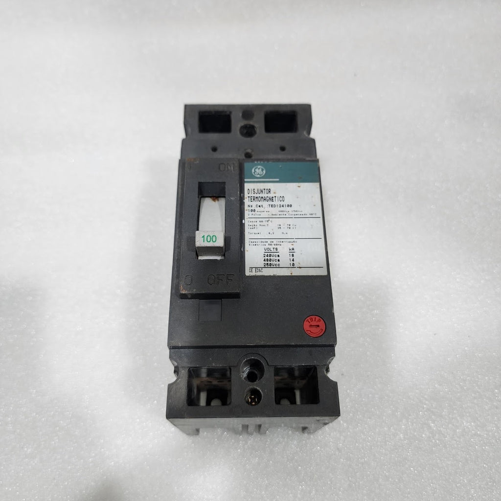 GE TED124100 2-POLE CIRCUIT BREAKER 100A GENERAL ELECTRIC