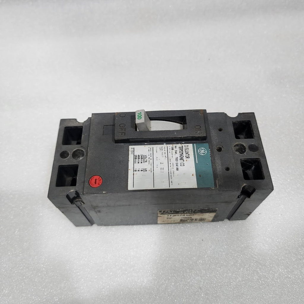 GE TED124100 2-POLE CIRCUIT BREAKER 100A GENERAL ELECTRIC