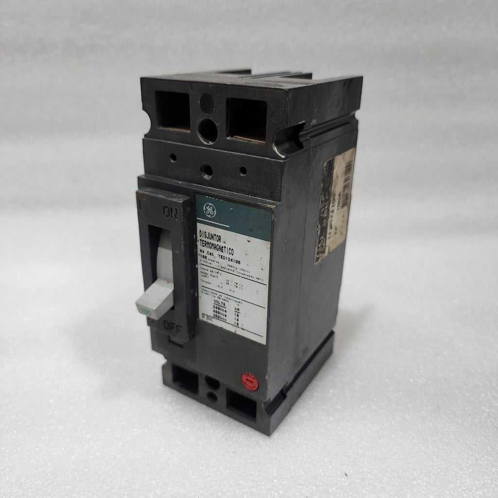GE TED124100 2-POLE CIRCUIT BREAKER 100A GENERAL ELECTRIC