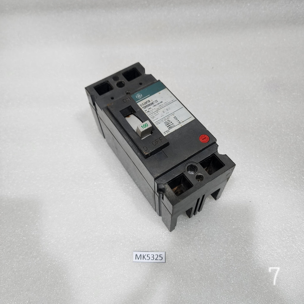 GE TED124100 2-POLE CIRCUIT BREAKER 100A GENERAL ELECTRIC