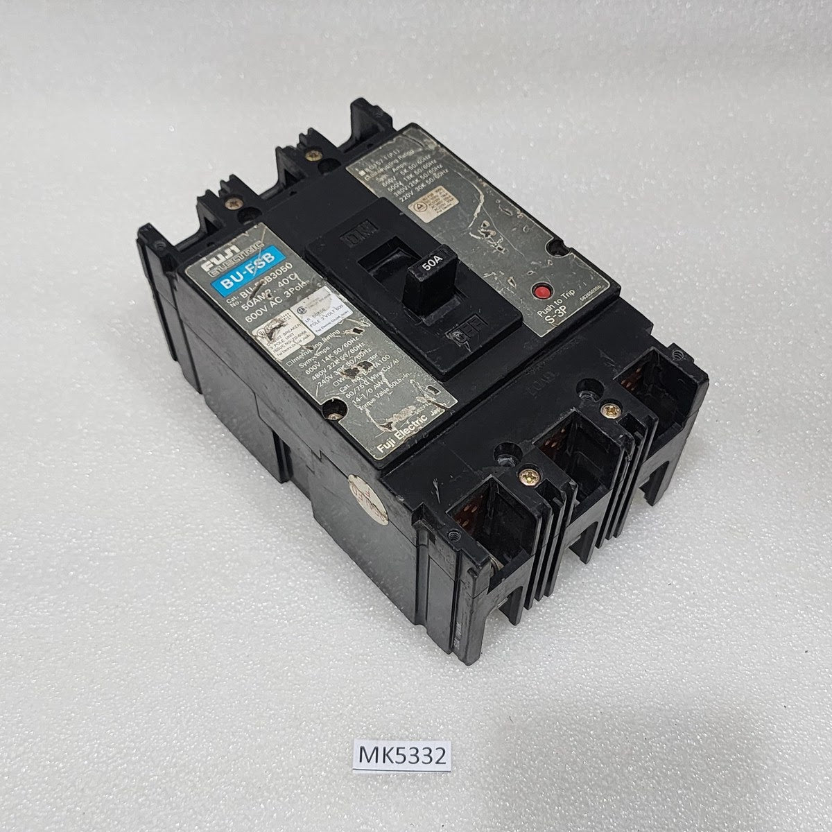 FUJI ELECTRIC BU-FSB3050 3-POLE CIRCUIT BREAKER 50A
