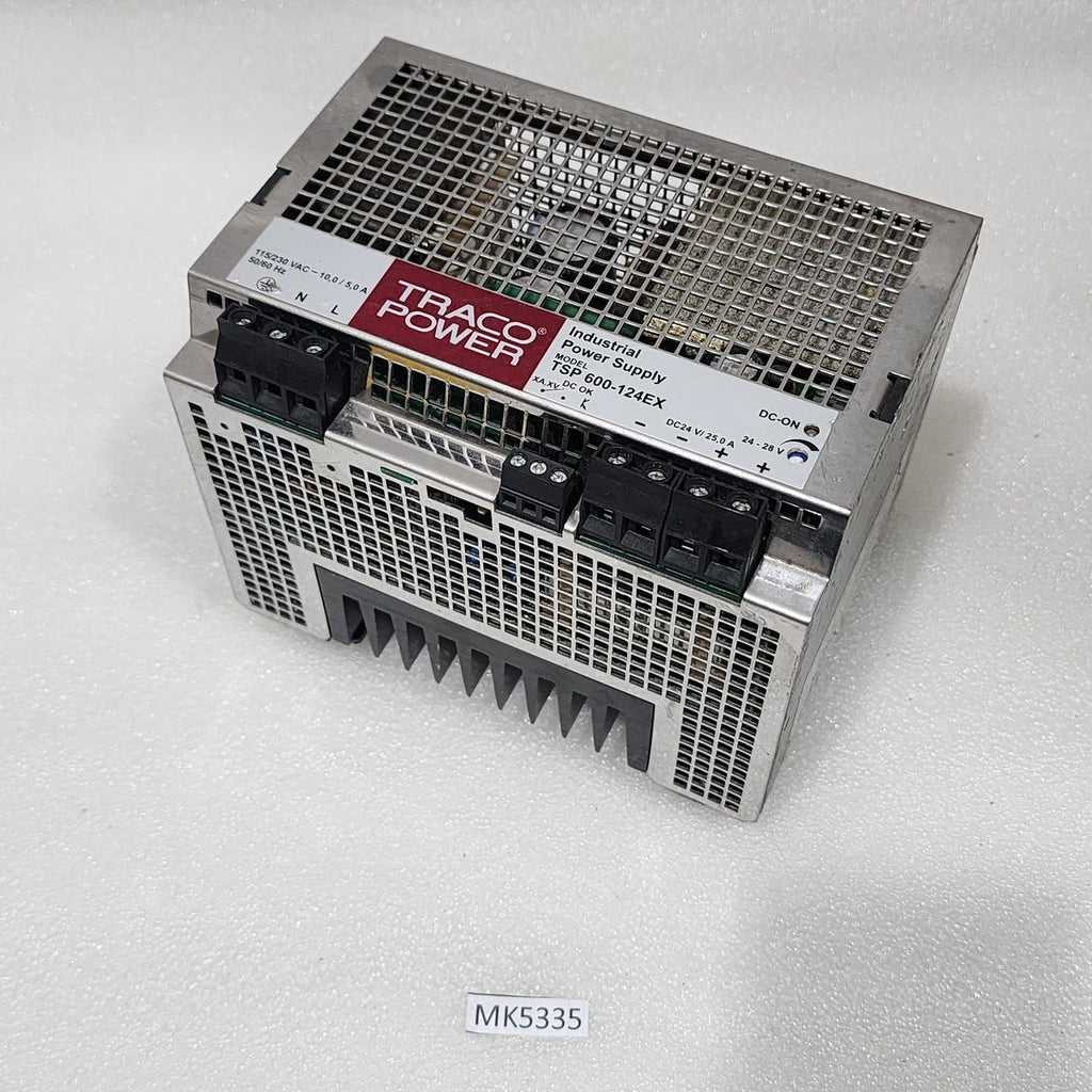 TRACO POWER TSP 600-124EX INDUSTRIAL POWER SUPPLY 24VDC 25A