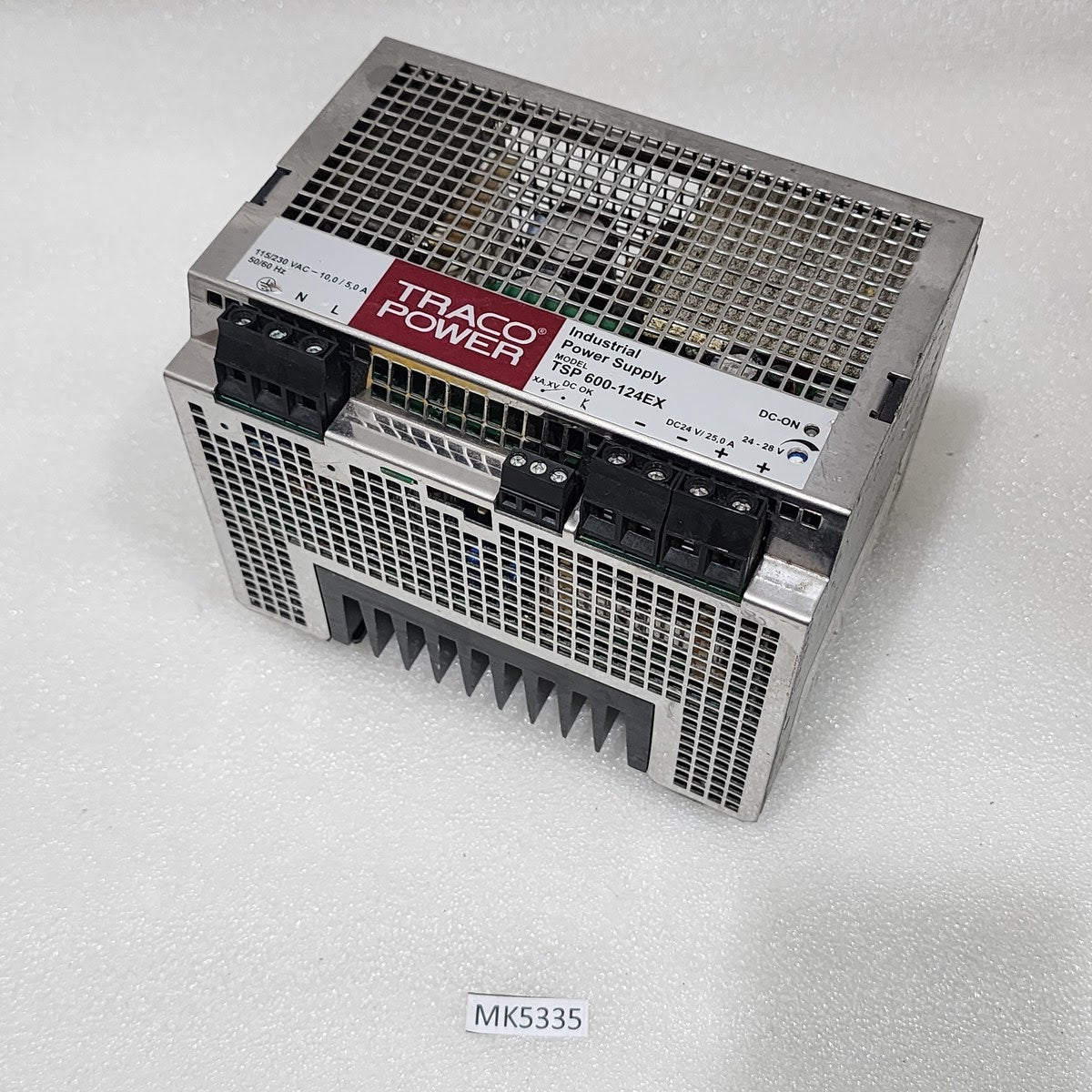 TRACO POWER TSP 600-124EX INDUSTRIAL POWER SUPPLY 24VDC 25A