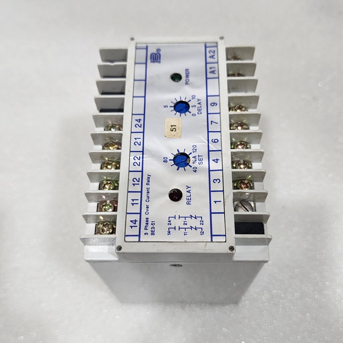 BASLER ELECTRIC BE3-51-3E1E1 CURRENT RELAY 9320000110 24VDC