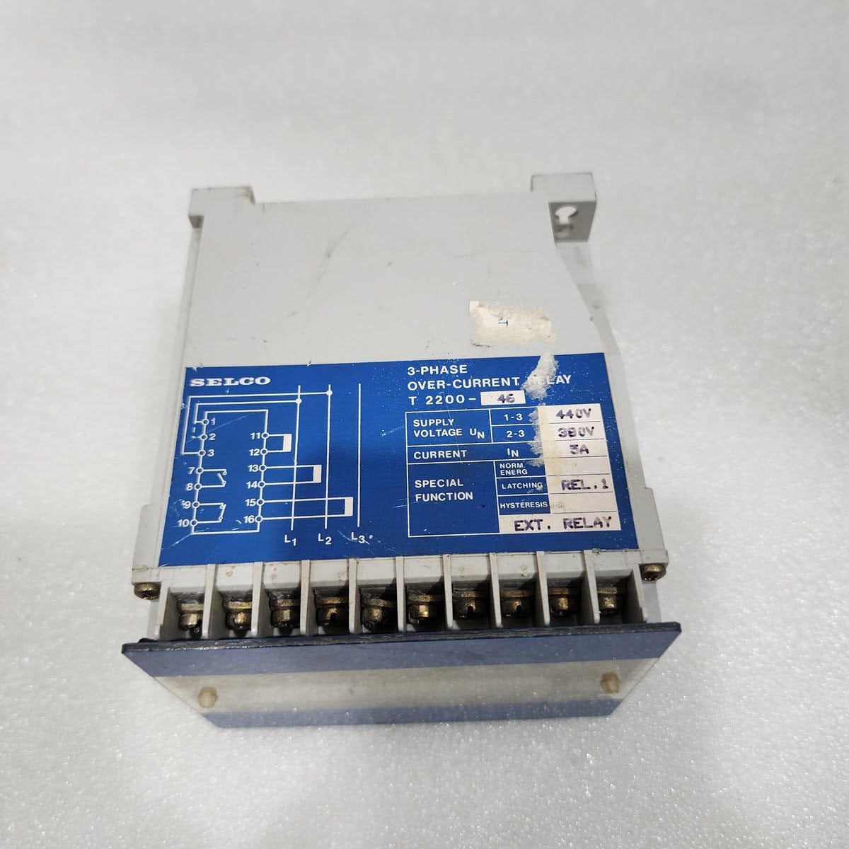 SELCO T2200-46 3-Phase Overcurrent Relay | 5A | 380 / 440V AC