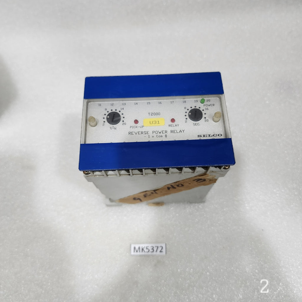 SELCO T2000-02 REVERSE POWER RELAY | 3-PHASE GENERATOR PROTECTION RELAY | 440/38